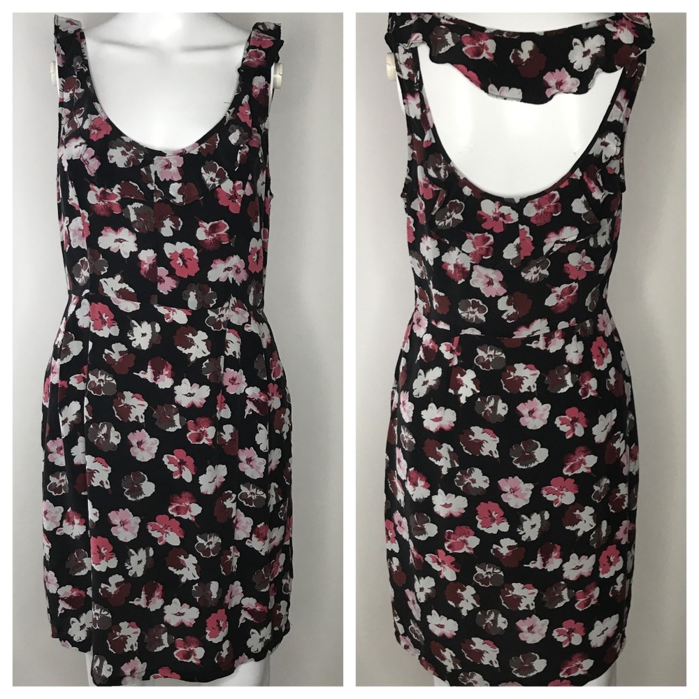 Kimchi Blue Floral Silk Sleeveless Dress Size 4